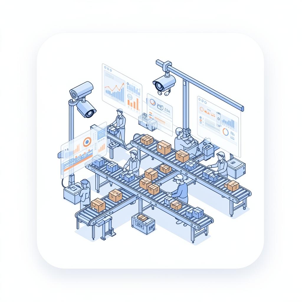 Zedral Operational Intelligence platform showing OEE, Production Efficiency, and Bottleneck Detection for Industry 4.0